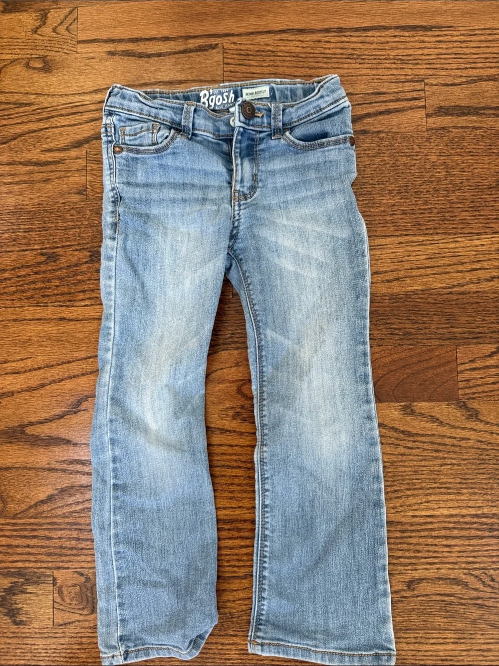 OshKosh B'gosh Light Wash Girls' Denim Jeans - skinny bootcut